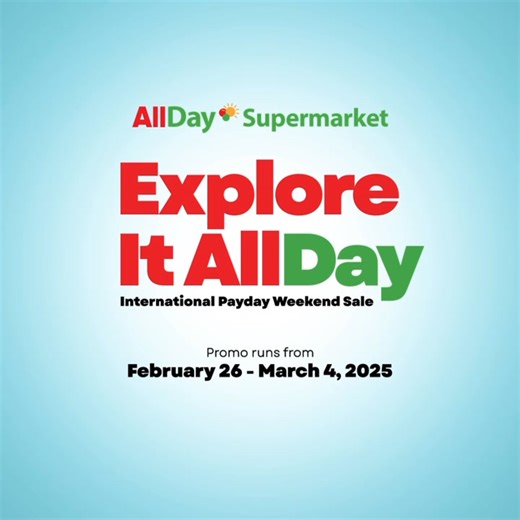 3.1K views | Love international flavors? Now’s your chance to stock up! 磻 Get the best deals on your global favorites at AllDay Supermarket from February 26 to March 4, 2025. Hurry—shop before they’re gone! ✨ #ExploreitAllDay #AllDaySupermarket #InternationalPaydaySale | Vista Mall Taguig | Facebook