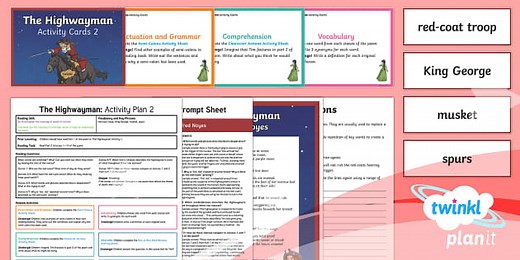 The Highwayman Guided Reading 2 Y6 to Support Teaching on 'The Highwayman'