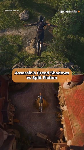 818K views · 2K reactions | Assassin's Creed Shadows vs Split Fiction  #AssassinsCreedShadows #assassinscreed #Ubisoft #SplitFiction #electronicarts #gaming | GamesRadar+ | Facebook