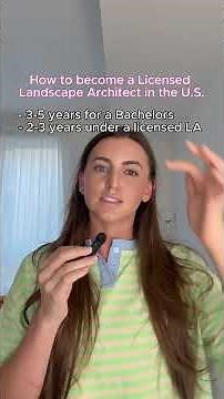 Delaney Hopen explains the process to become a licensed Landscape Architect