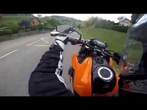 Kawasaki z800 & 640 ktm Supermotard wheeling and ride