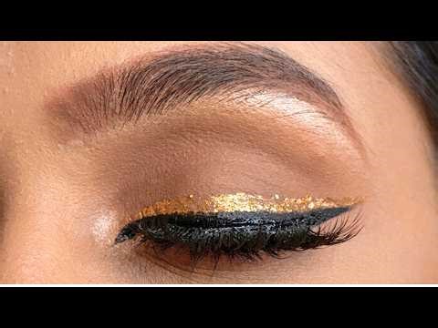 Glitter Eyeliner Eye Makeup Tutorial