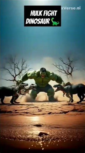 Hulk vs Dinosaur Fight – Epic Battle Scene (Marvel Fan Animation)