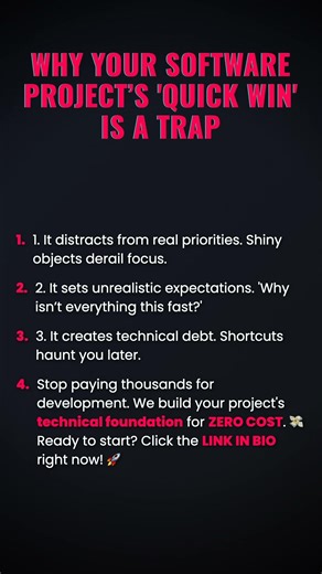 Why Your Software Project’s 'Quick Win' is a Trap #ad (Verify Info)