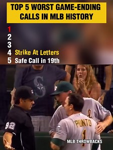 42K views · 161 reactions | Top 5 Worst Game-Ending Calls In MLB History - Did these calls ruin baseball history? Let’s debate! | MLB Throwbacks | Facebook