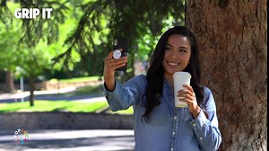 PopSockets: Phone Grip Slide for Phones and Cases, Sliding Phone Grip with Expanding Kickstand, PopSlide for Apple Silicone Case, iPhone XS Max - Black Haze