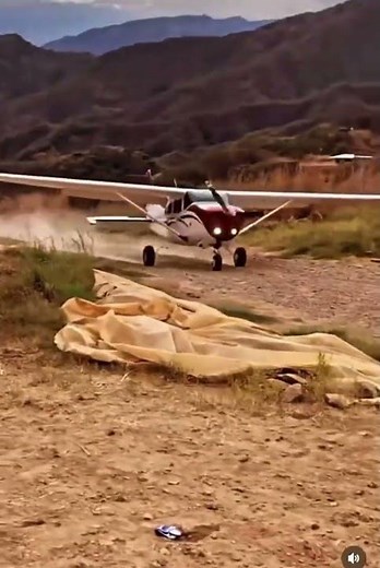 Cartel drug running plane lands in Mexico as sicarios watch