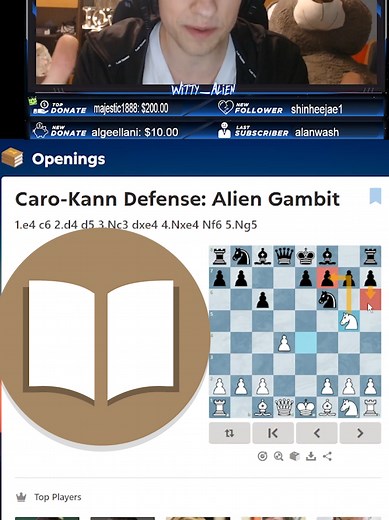 Alien Gambit Became an Official Opening