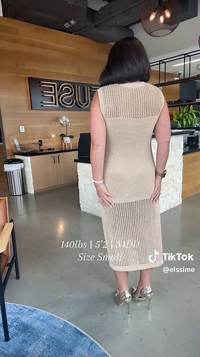 Elegance meets allure in this stunning tan sweater dress ✨🔥 Perfect blend of sexy and classy with high slits and a touch of mystery. How would you style it? #FashionGoals #StyleInspo #OOTD #FashionTrend #ClassyAndSexy #TanDress #SweaterDress #ChicStyle #WardrobeEssentials #TrendingNow