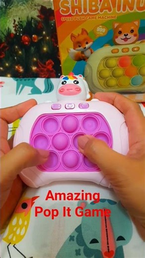 🌈ASMR-TRENDING🎮🦄 AMAZING PUSH POP IT ELECTRONIC GAME #trendingshorts #popit #game #asmr #shorts