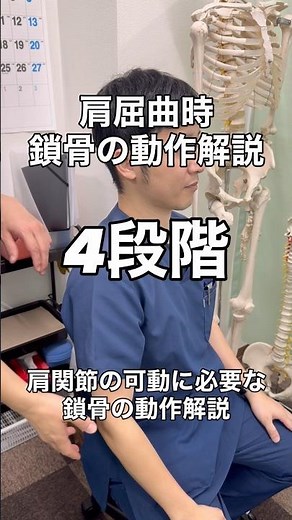 [Frozen shoulder] Movement of the clavicle during shoulder flexion