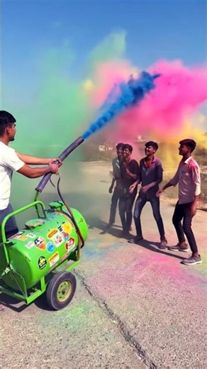 Holi Ke Liye Sabse Powerful Colour Smoke Machine Review Holi Special Item 🔥 #holispecial