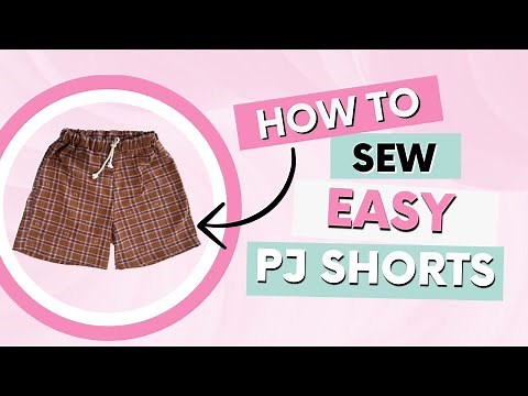Quick And Easy FREE PJ Shorts Sewing Tutorial 🧵❤️