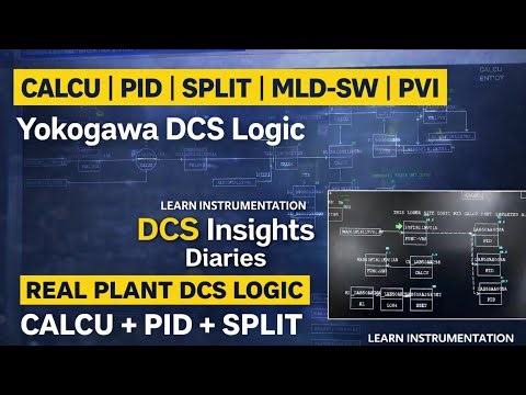 Yokogawa DCS CENTUM VP | CALCU, PID, SPLIT Range, MLD-SW, PVI Blocks | Control Damper