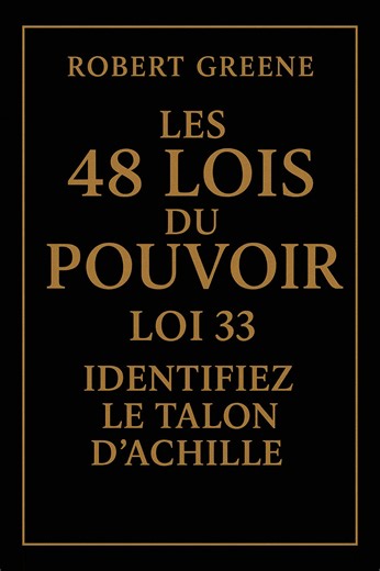 👑 Loi 33 révèle une vérité stratégique : chaque personne possède un talon d’Achille. Une faille émotionnelle, un besoin, une obsession. Identifie-le… et tu prends le contrôle. Ignore-le… et tu perds l’avantage. Dans les 48 Lois du Pouvoir, la Loi 33 @Robert Greene Les puissants ne devinent jamais : ils observent, analysent, décodent. 🎯 Trouve la faiblesse. Active le levier. Domine la situation. #48lawsofpower #psychologytips #histoiredefrance #cathrinedemedici #fyp