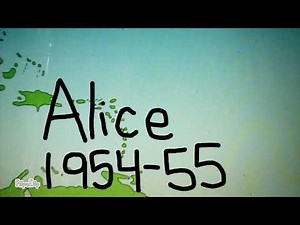 The Track of Hurricane Alice 1954-55