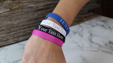 Custom Classic Silicone Wristbands - Personalized Rubber Bracelets - Motivation, Events, Gifts, Support, Fundraisers, Awareness, and Causes - Etsy