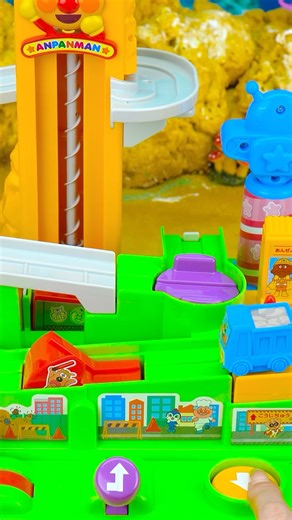 Satisfying Miniature: Anpanman Mini Cars & Train Track Toys ASMR (No talking)