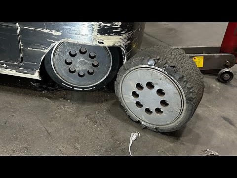 Crown 6000 series drive tire replacement (for most reach forklifts)