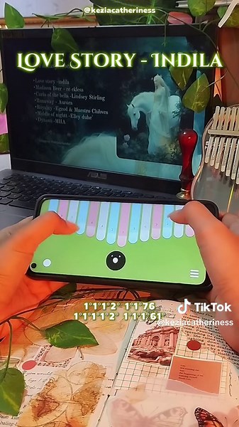 Magical Love Story by Indila on Keylimba Tuning: Db