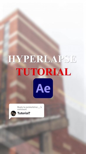 Hyperlapse Tutorial: How to Create a Hyperlapse Effect in After Effects
