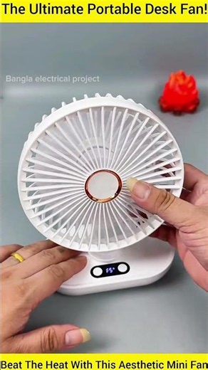 Best Rechargeable Mini Desk Fan 2026 | Unboxing and First Impressions