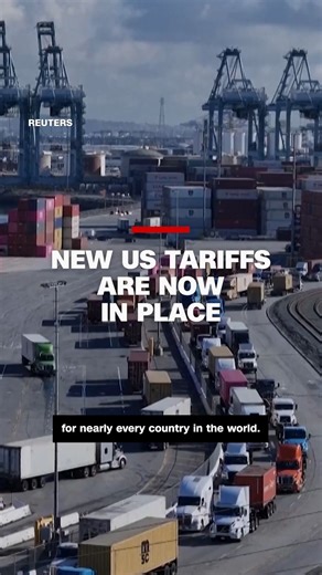 A new wave of tariffs on exports to the US have come into effect. CNN's Marc Stewart explains the latest and what they mean for US consumers. https://cnn.it/4oryTgD | CNN