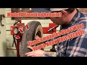 HIDDEN SURPRISES in an OLD TIRE!! 1930 Ford Model A Coupe Dropped Axle Rebuild and Install Part 2 !