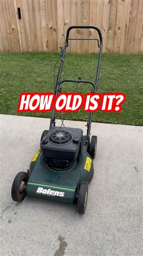 How old is this thing!? Bolens push mower! #lawnmower #mower