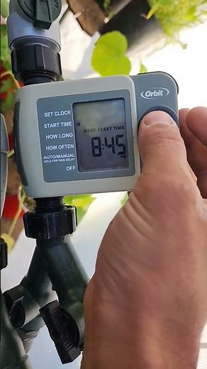 how to change settings on orbit model 58952 timer! #garden #sprinkler #timer #growfood