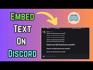 How to Embed Text on Discord for PC/Laptop