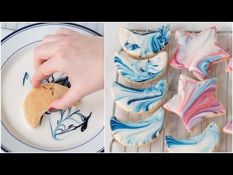 How to Marble Sugar Cookies | Royal Icing