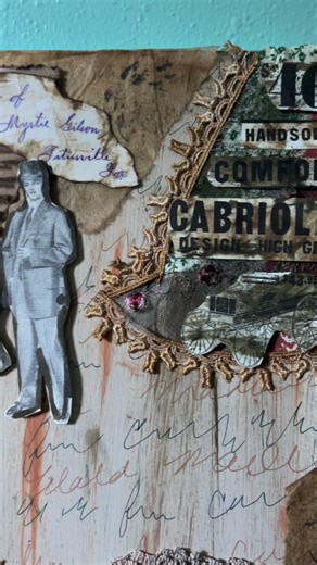 Here is what we created in our VIP class last night. A grungy upcycled mixed media piece. #Diy #Upcycled #mixedmedia #mixedmediaart #artist #creativity | Junk in the Trunk by Maddie