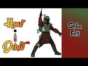 How I Draw MANDALORIAN BOBA FETT from STAR WARS the MANDALORIAN | ** how to draw boba fett **