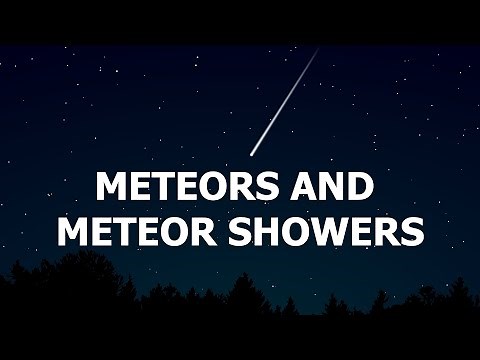 Meteors and meteor showers explained