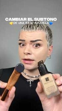 Os enseño cómo modificar el subtono de una base de maquillaje amarilla a más neutra 😏💓#maquillaje