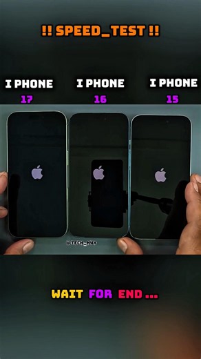 🚀 I PHONE 17 vs I PHONE 16 vs I PHONE 15 SPEED TEST !! 🔥