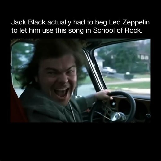 History Menologic on Instagram: "That actually worked… and it shouldn’t have 😂🎸 During the making of **School of Rock (2003)**, Jack Black and the filmmakers ran into a serious problem. They wanted to use **“Immigrant Song”** for one of the movie’s biggest moments, but Led Zeppelin was famous for almost never licensing their music. Most requests were an automatic no. Instead of giving up, Jack Black went all in. While on set, he gathered the entire crowd, grabbed a camera, and recorded a direc