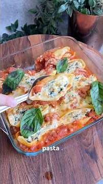 Ricotta and spinach stuffed shell pasta recipe