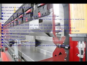 KRRASS MB8 200TX3200 ton Press Brake USE CybTouch 12 System | CNC Bending Machine