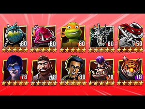 TMNT Legends Slash, FishFace, Mikey, Super Shredder, Donnie Original