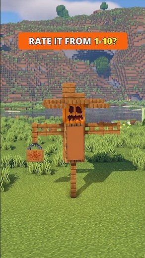 Minecraft Build Hacks - Scarecrow #minecraft #shorts