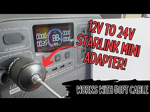 STARGEAR Starlink Mini 12V to 24V Car Adapter | Reliable Power Even with Long Cables