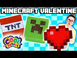 Minecraft Valentine's Day DIY Gifts for Candy! | Arts and Crafts with Crafty Carol