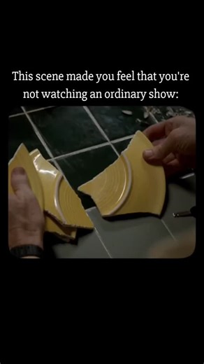 👤 on Instagram: "*Breaking Bad – “Plaid” (shattered plate) scene* In *Season 1, Episode 3* titled _“…And the Bag’s in the River”_, Walt is holding Krazy‑8 prisoner in his basement, secured with a bike lock. To keep Krazy‑8 alive a little longer, Walt brings him a sandwich on a plate. While handing it over, Walt trips, *the plate slips from his hands and shatters on the floor*. As Walt scrambles to pick up the pieces, he notices that *one sharp shard of the broken plate is missing*—Krazy‑8 has s