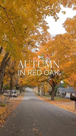 Red Oak in Autumn is nothing short of stunning! 😍 Where are your favorite spots to hang out in Red Oak in the fall?🍂 | Red Oak Chamber and Industry Association