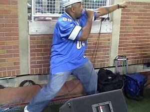 Theo Gridiron Spight singing Forward Down the Field