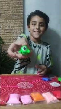 Playdough Mike Wazowski from Monsters, Inc. | Fun for Kids! #shorts #creativekids #handmade