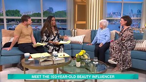 302K views · 3.8K reactions | Joan Partridge, the 103-year-old beauty influencer who has gone viral for her make-up tutorials, tells us her best tips, and even gives Alison a makeover in the process!  | This Morning | Facebook