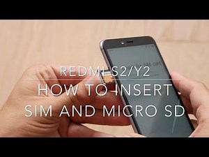 Redmi S2/Y2 how to insert SIM and micro SD card